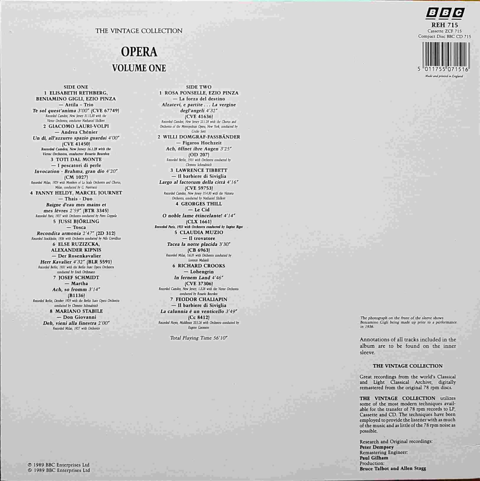 Back cover of REH 715